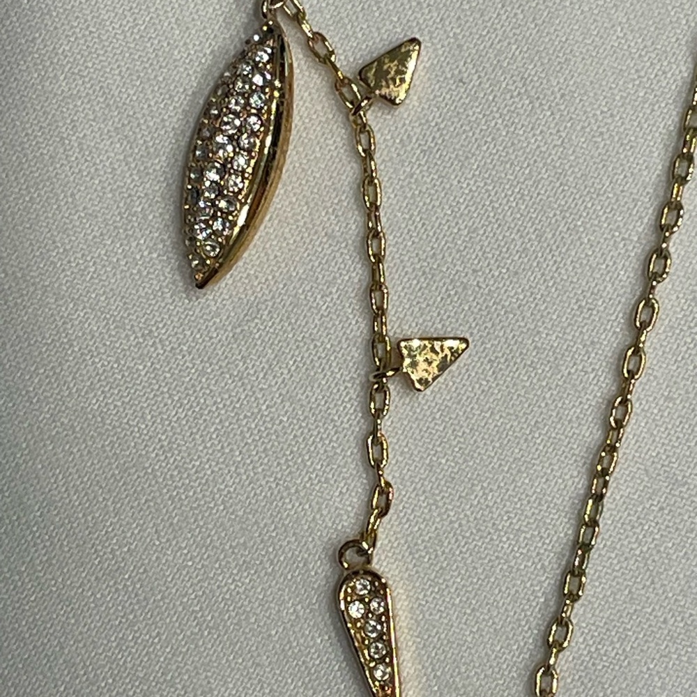 Stella&Dot original 21" Aurora necklace, Gold reverses to diamonds. Smoke free.
